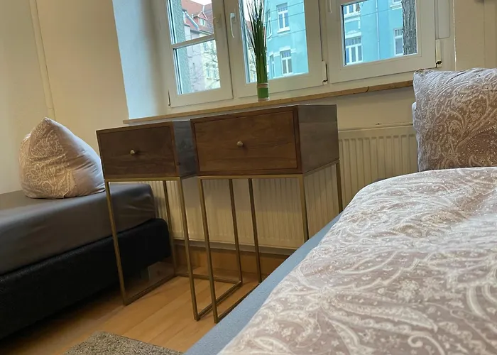 Daire Leipziger Strasse - 3 Schlafzimmer - 4 Betten - Balkon - Gratis Stellplatz - Smarttv Erfurt
